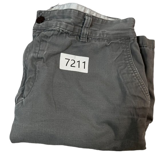 DOCKERS Shorts Men's Casual Fit Chinos Slash Pkts Button Closure Gray 33 - Picture 12 of 12